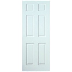 Moulded 6 Panel Smooth Hollow Core Bi-Fold Door 1981mm x 686mm x 35mm