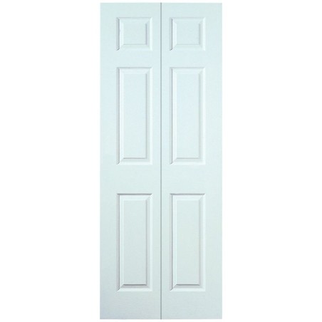Moulded 6 Panel Smooth Hollow Core Bi-Fold Door 1981mm x 686mm x 35mm