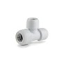 Hep2O HD14 28W Branch and One End Reduced Tee White 28mm x 22mm x 22mm