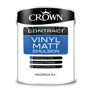 Crown Contract Vinyl Matt 5L Magnolia