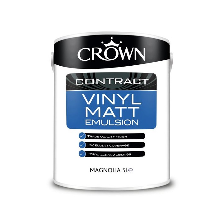 Crown Contract Vinyl Matt 5L Magnolia