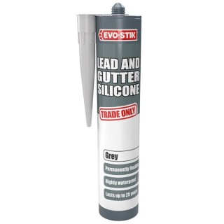 Evo-stik Trade Only Lead & Gutter Silicone Sealant Grey