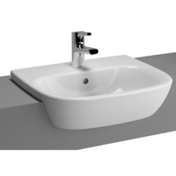 Vitra Zentrum Semi Recess 1 Taphole 500mm Basin 5635B003-0001