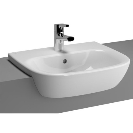 Vitra Zentrum Semi Recess 1 Taphole 500mm Basin 5635B003-0001