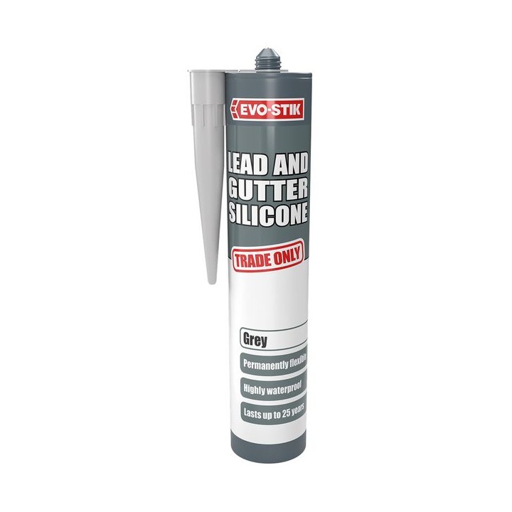 Evo-stik Trade Only Lead & Gutter Silicone Sealant Grey