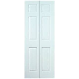 Moulded 6 Panel Smooth Hollow Core Bi-Fold Door 1981mm x 686mm x 35mm