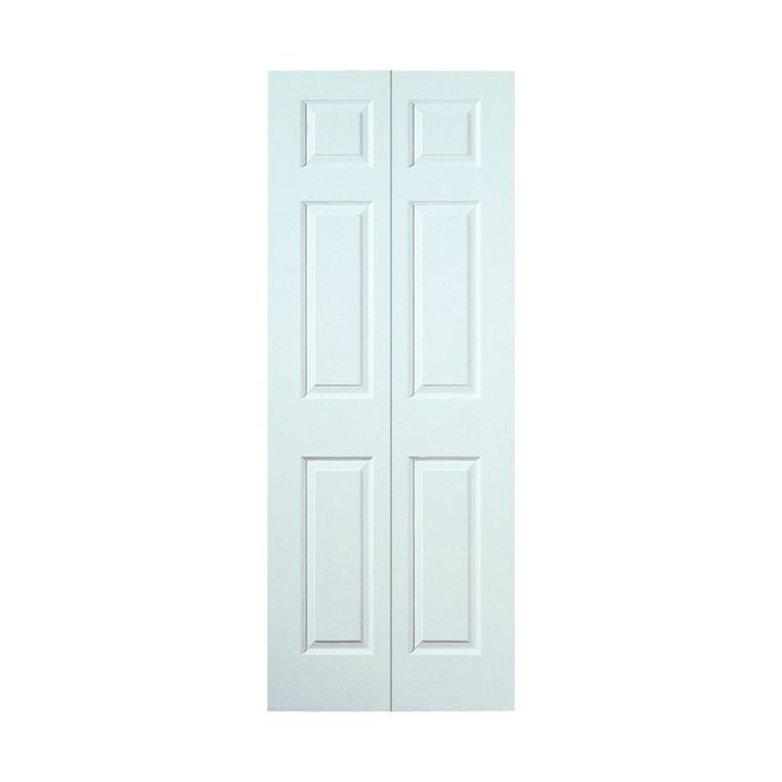 Moulded 6 Panel Smooth Hollow Core Bi-Fold Door 1981mm x 686mm x 35mm