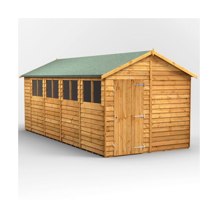 18 x 8 Power Overlap Apex Shed