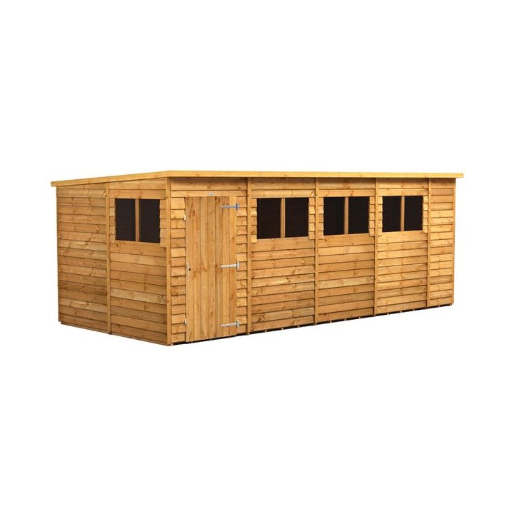 18 x 8 Power Overlap Pent Shed