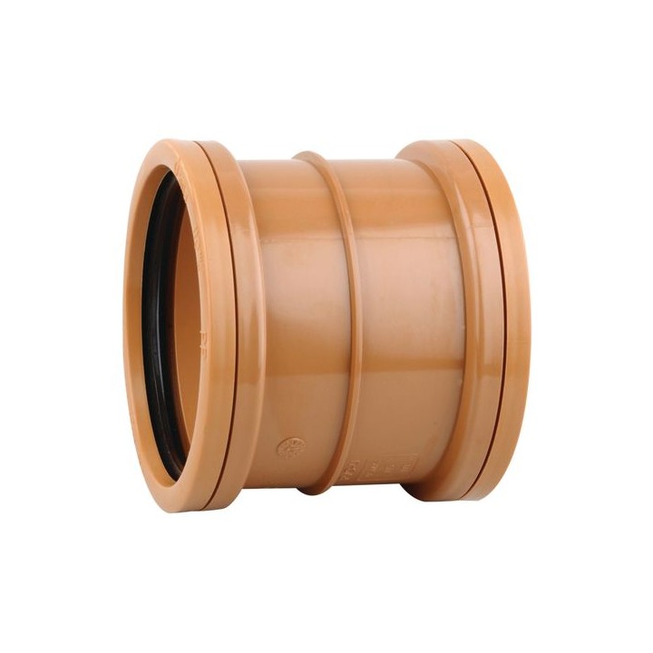 OsmaDrain Double Socket Slip Coupler 160mm 6D105