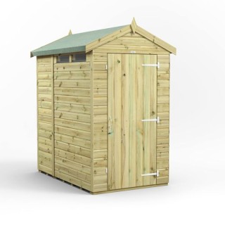 6x4 Premium Powersheds Security Apex