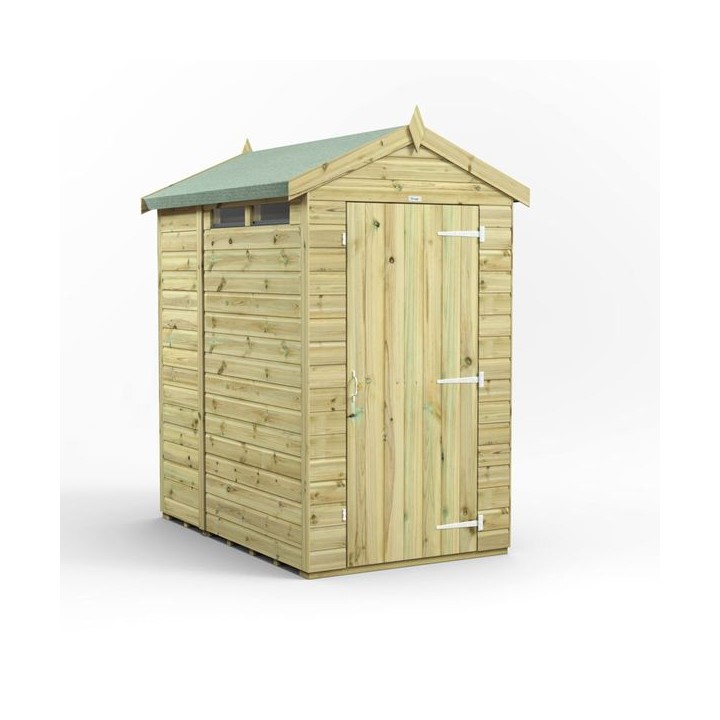 6x4 Premium Powersheds Security Apex