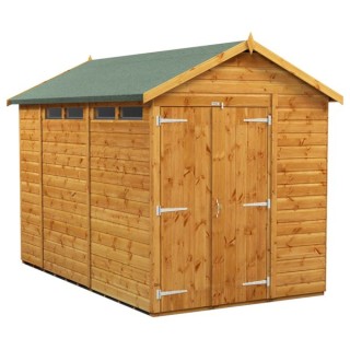 10 x 6 Power Apex Double Door Security Shed