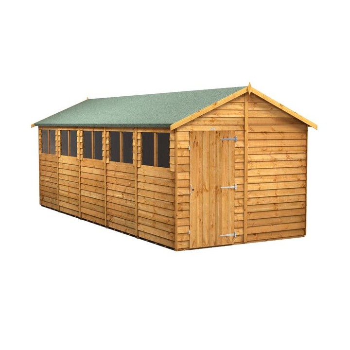 20 x 8 Power Overlap Apex Shed