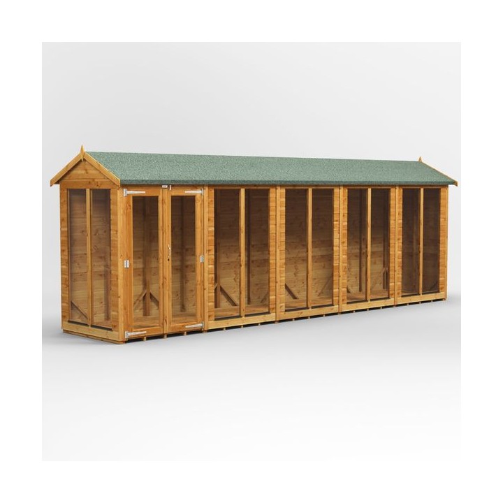 20 x 4 Power Apex Summerhouse