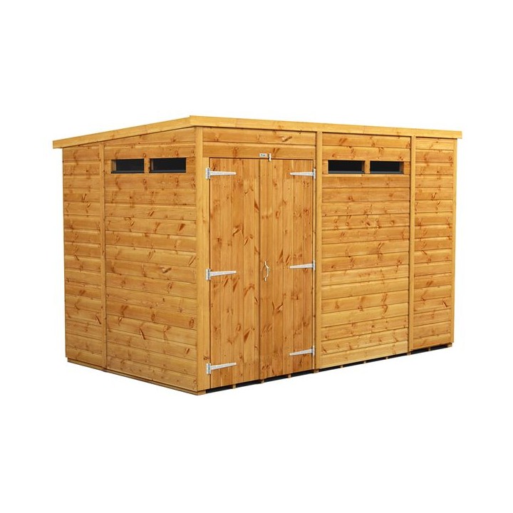 10 x 6 Power Pent Double Door Security Shed