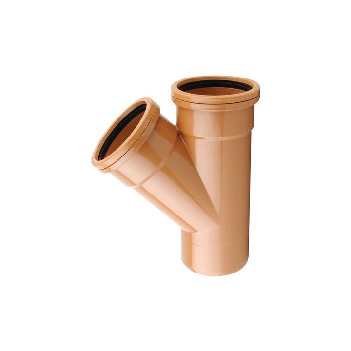 OsmaDrain Single Socket Equal Junction 45° 160mm 6D210