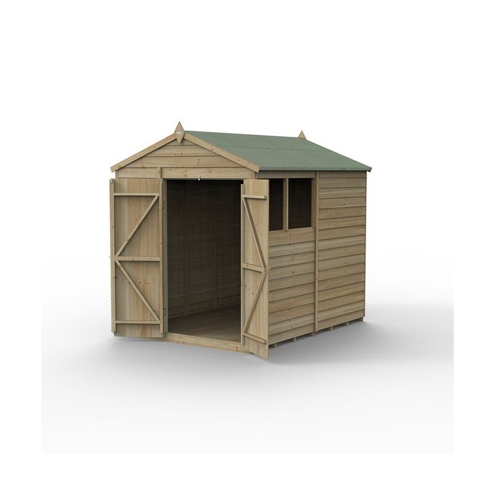 4LIFE Apex Shed 6 x 8 - Double Door - 2 Window Installation