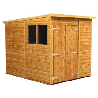 6 x 8 Power Pent Double Door Garden Shed