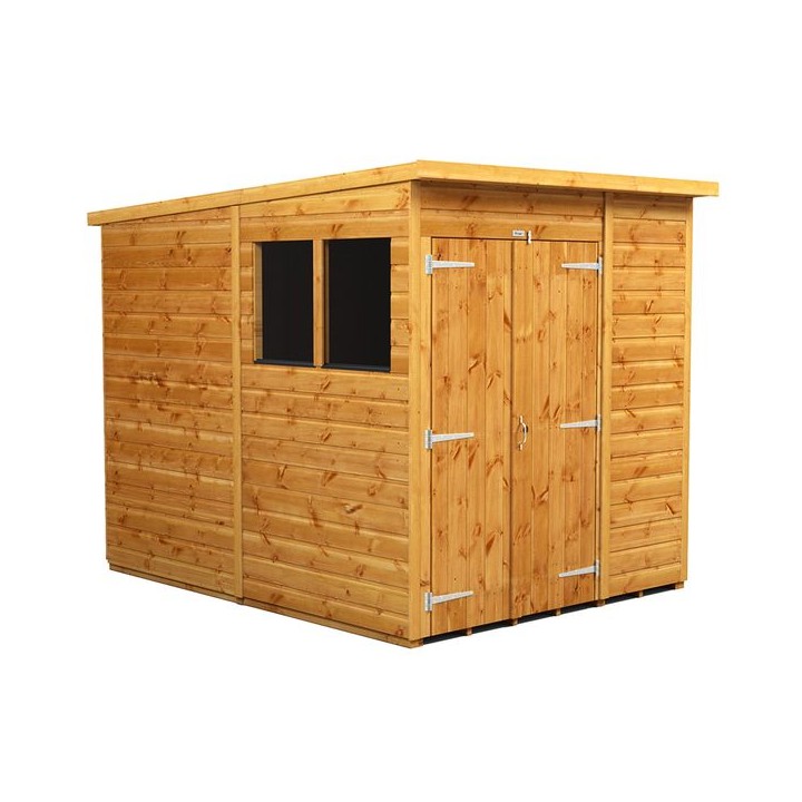 6 x 8 Power Pent Double Door Garden Shed