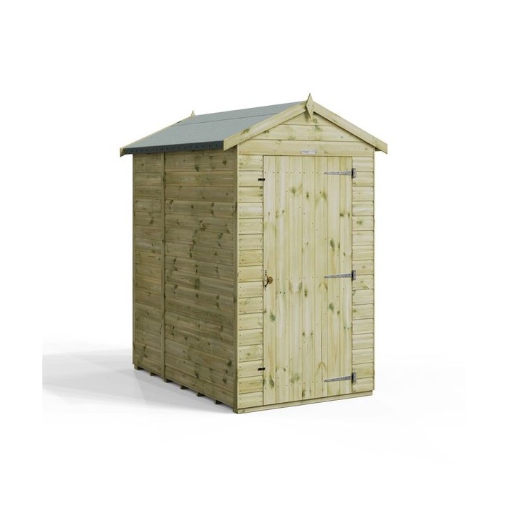6x4 Premium Powersheds Apex No Windows