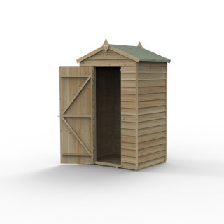 4LIFE Apex Shed 4 x 3 - Single Door - No Windows Installation