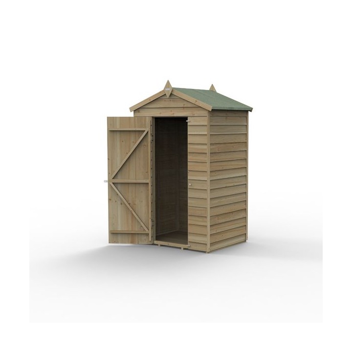 4LIFE Apex Shed 4 x 3 - Single Door - No Windows Installation