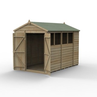 4LIFE Apex Shed 6 x 10 - Double Door - 4 Window Installation