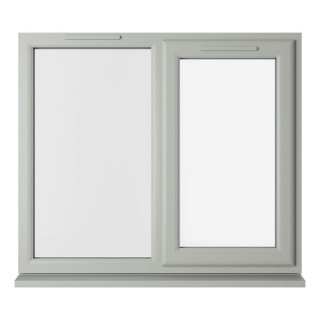 Crystal Triple Glazed uPVC Window Agate/White Right Hung 1190mm x 965mm Clear