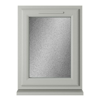 Crystal Double Glazed uPVC Window Agate/White Left Hung 965mm x 610mm Obscure