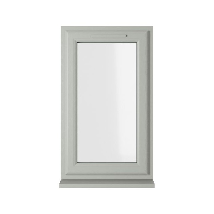 Crystal Triple Glazed uPVC Window Agate/White Left Hung 610mm x 1190mm Clear