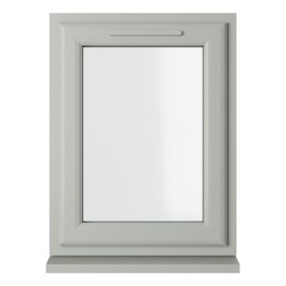 Crystal Double Glazed uPVC Window Agate/White Left Hung 965mm x 610mm Clear