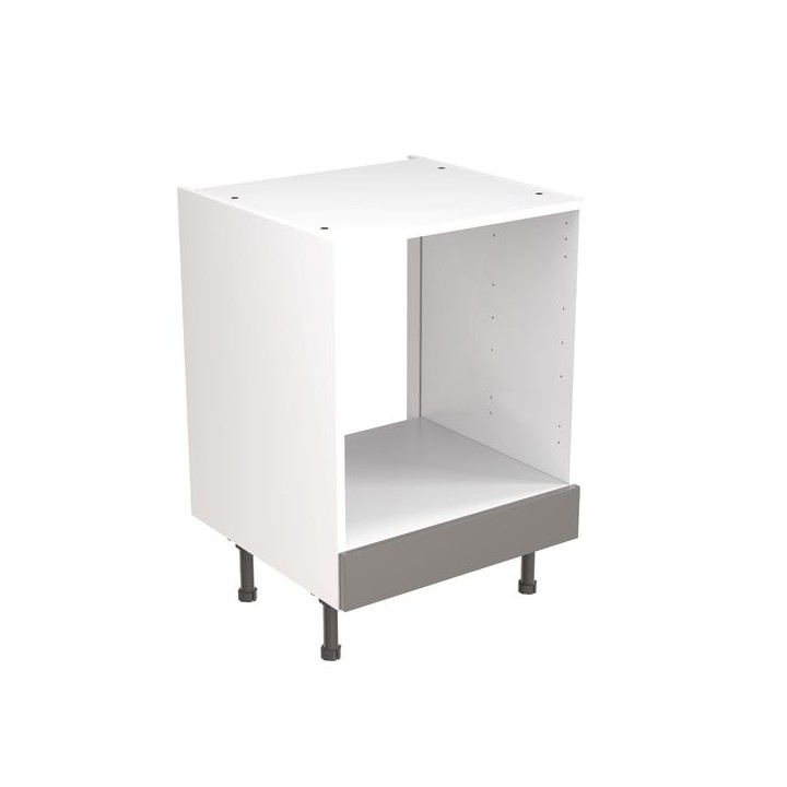 Flatpack Built Under Oven Housing Unit J-pull Ultra Matt Dust Grey 600mm - FKKJ0805