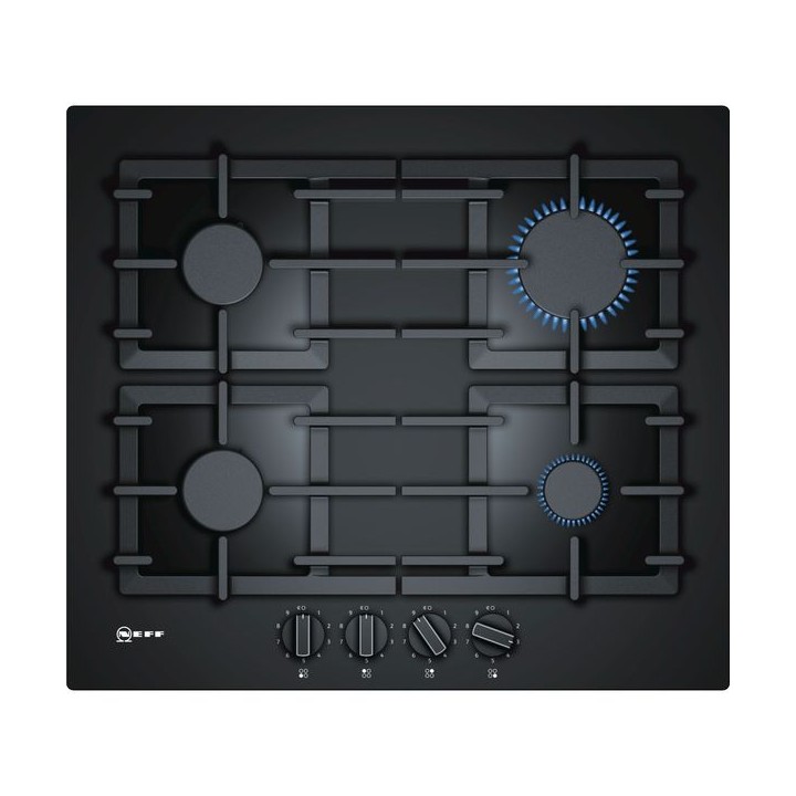 NEFF N70 Four Burners Gas Hob On Tempered Glass Black 60cm - T26CS49S0