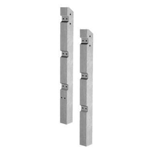 Supreme Concrete Fence Post 7ft Recessed Corner REC251C