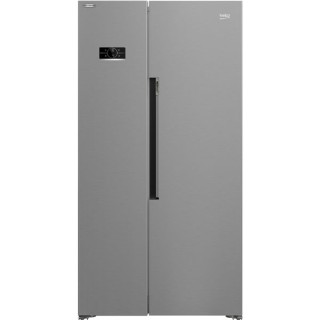 Beko American Style Side By Side Fridge Freezer with Side LED Lighting Stainless Steel Effect 980mm - ASL1442VPS