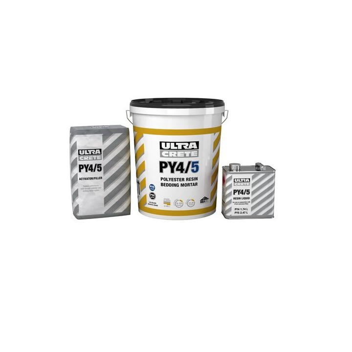 Ultracrete PY4 Polyester Resin Bedding Mortar 25kg Tub