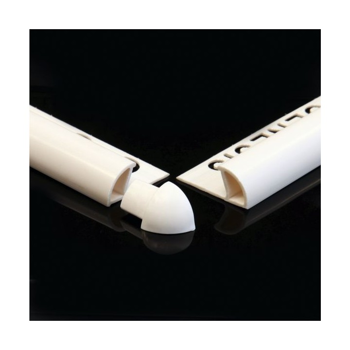 Genesis 6mm White Plastic Trim Corner Pieces External Pack x 100 PDM603.01