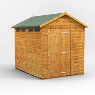 8 x 6 Power Apex Security Shed