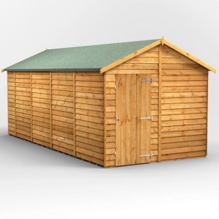 18 x 8 Power Overlap Apex Windowless Shed