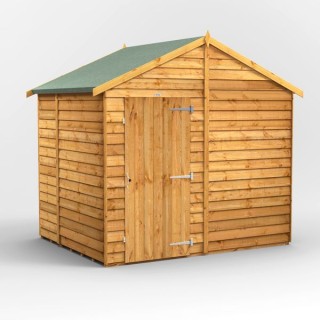 6 x 8 Power Overlap Apex Windowless Shed
