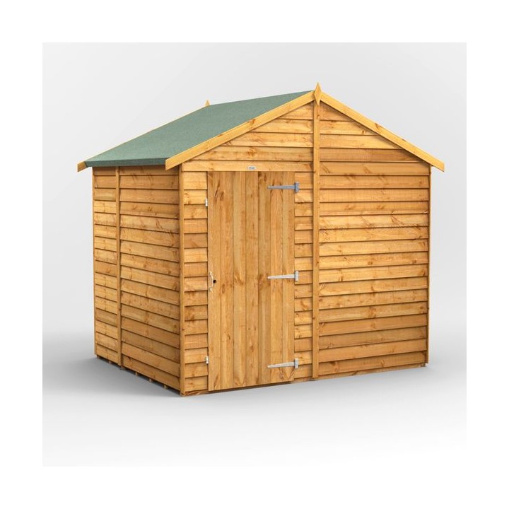 6 x 8 Power Overlap Apex Windowless Shed