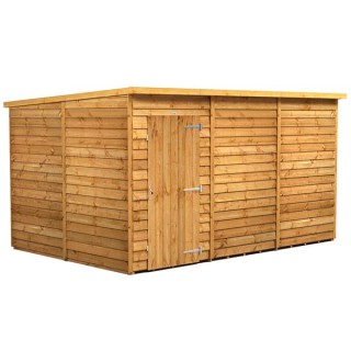 12 x 8 Power Overlap Pent Windowless Shed