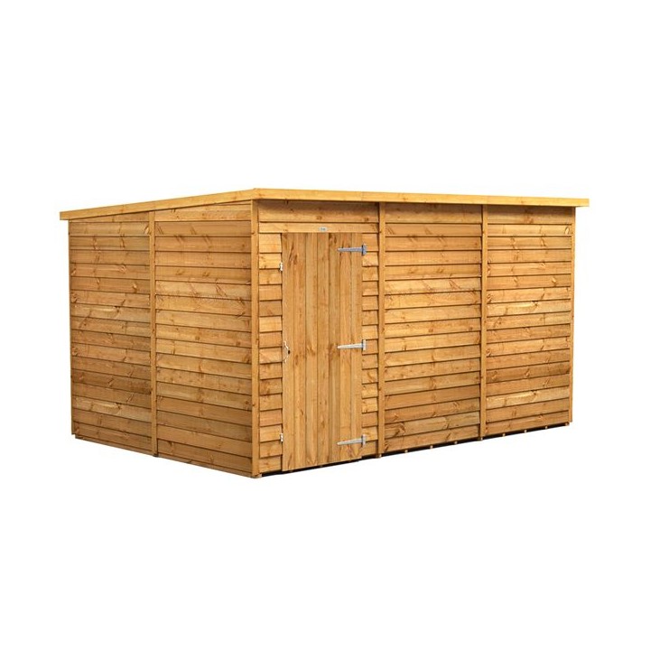 12 x 8 Power Overlap Pent Windowless Shed