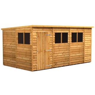 14 x 8 Power Overlap Pent Shed