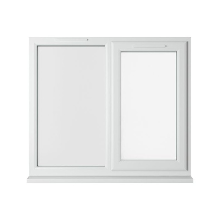 Crystal Triple Glazed uPVC Window White Right Hung 1190mm x 965mm Clear