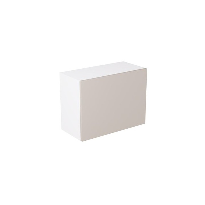 Flatpack 600 Single Extractor Wall Kitchen Cabinet Value Slab Standard Matt Light Grey