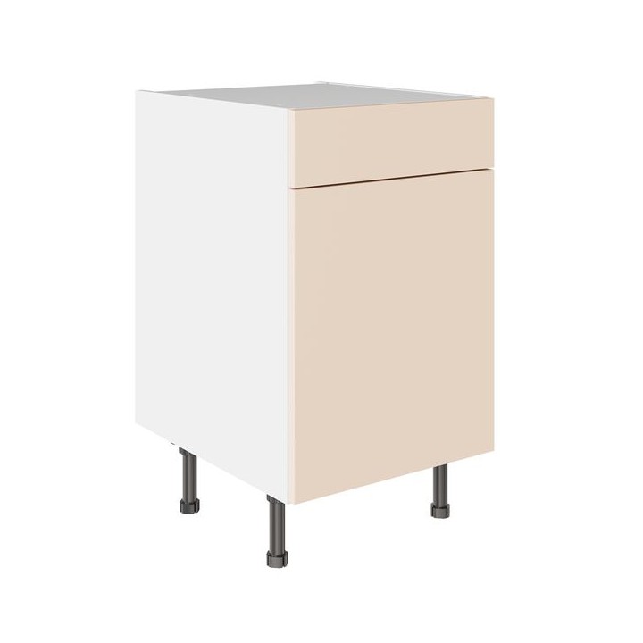 Flatpack 500 Drawerline Base Cabinet Slab Super Gloss Cashmere