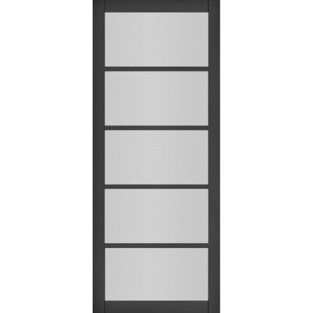 Deanta Shoreditch Black Prefinished Glazed 2040mm x 826mm x 40mm