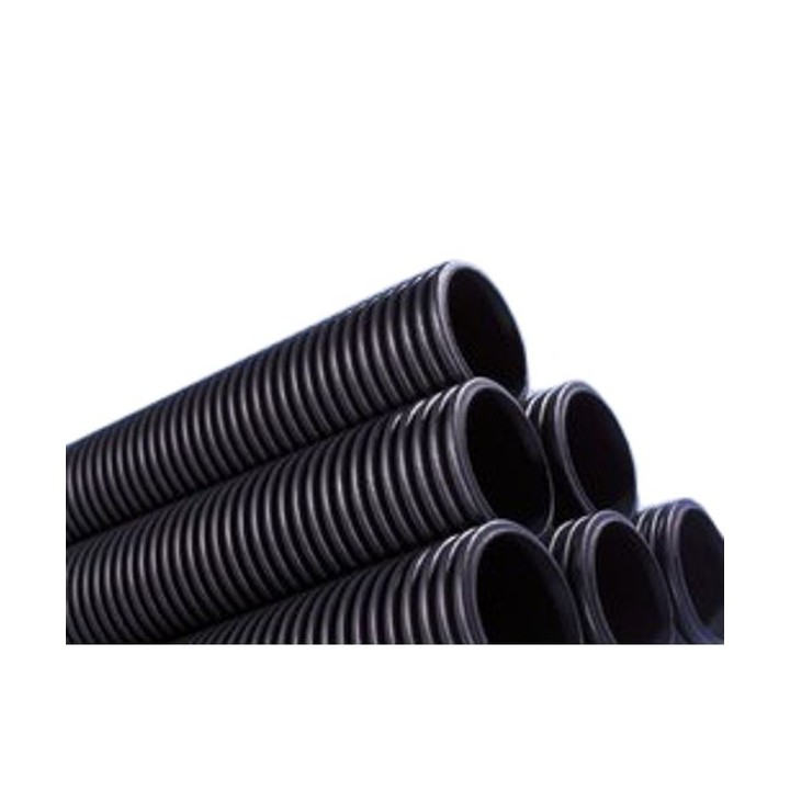 Wavin TwinWall 150mm Plain Ended Pipe - Unperforated 6m 6TW076